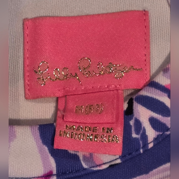 Lilly Pulitzer Girls Caesara dress Iris Blue Wild Within Size 6-7 - Picture 4 of 4